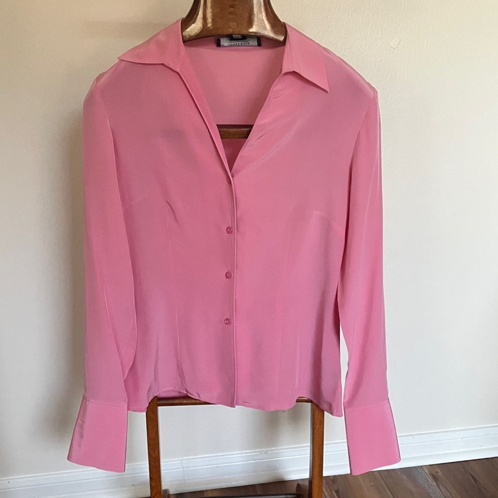 Jones Wear Pink Button-Down Shirt